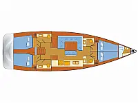 Sun Odyssey 519 - Layout image