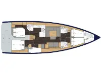 Bavaria C50 - Layout image