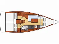 Oceanis 35 - Layout image