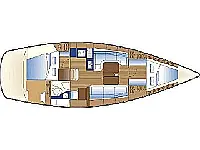 Bavaria 38 Match - Layout image