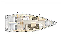 HANSE 418 BT - Layout image