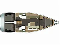 Dufour 382 /3cab - Layout image