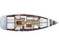 Jeanneau 53 - Layout image