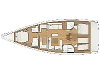 Dufour 520 Grand Large - Layout image