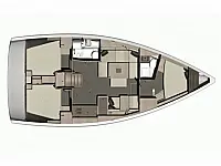 Dufour 412 Grand large - Layout image