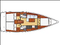 OCEANIS 38.1 BT - Layout image