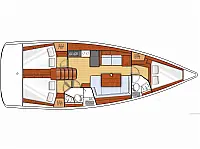 Oceanis 41 - Layout image