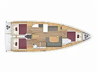 Bavaria C38 - Layout image