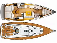 Sun Odyssey 439 - Layout image