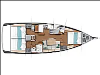 Sun Odyssey 440 - Layout image