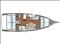 Sun Odyssey 440 - Layout image