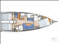 Sun Odyssey 410 - Layout image