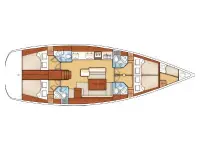 Oceanis 50 /6cab - Layout image