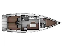 Bavaria 41 Cruiser - Layout image