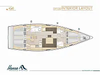 Hanse 458 - Layout image