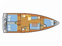 Bavaria C38 - Layout image