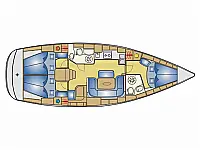 Bavaria 39 Cruiser - Layout image