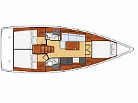 Oceanis 38 - Layout image