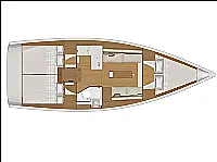 Dufour 360 GL - Layout image