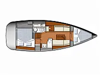 Sun Odyssey 33i - Layout image