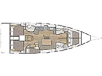 Oceanis 46.1 (5/3) - Layout image