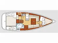 Oceanis 31 - Layout image