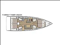 Oceanis 51.1 First Line - Layout image