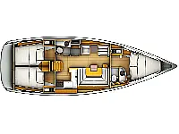 Sun Odyssey 419 - Layout image