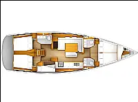 Sun Odyssey 519 - Layout image