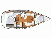 Sun Odyssey 32 i - Layout image