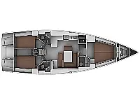 Bavaria 45 Cruiser - Layout image