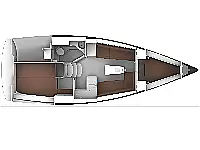 Bavaria Cruiser 34  Style - Layout image