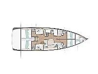 Sun Odyssey 490 - Layout image