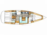 Bavaria 43 Cruiser - Layout image