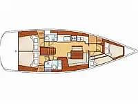 Oceanis 46 - Layout image