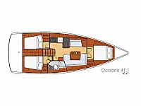 Oceanis 41.1 Performance - Layout image