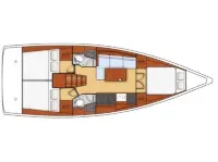 Oceanis 38.1 - Layout image