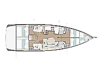 Sun Odyssey 490 - Layout image