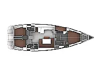 Bavaria Cruiser 51 - Layout image