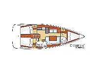 Oceanis 41 - Layout image