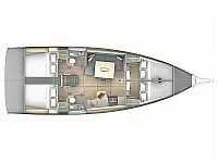 Dufour 41 GL - Layout image