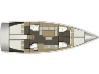 Dufour 460 Grand Large - Layout image