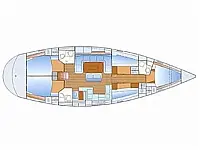 Bavaria 50 Cruiser - Layout image