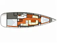 Sun Odyssey 349 - Layout image