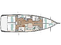 Sun Odyssey 490 - Layout image