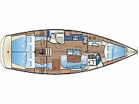 Bavaria 40 Cruiser - Layout image