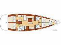 Oceanis 54 - Layout image