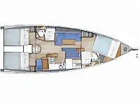 Sun Odyssey 410 - Layout image