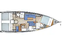 Sun Odyssey 410 - Layout image