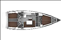 Bavaria Cruiser 46 - Layout image